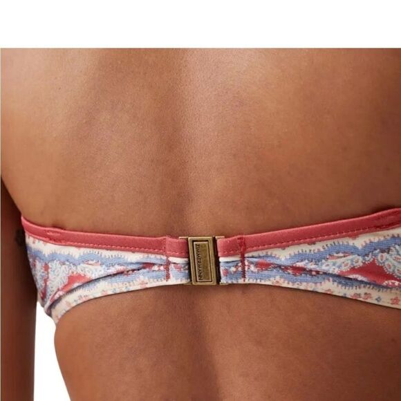 NWT ZIMMERMANN Vitali paisley-print ruffled bandeau bikini, size 4/XL - Picture 8 of 14